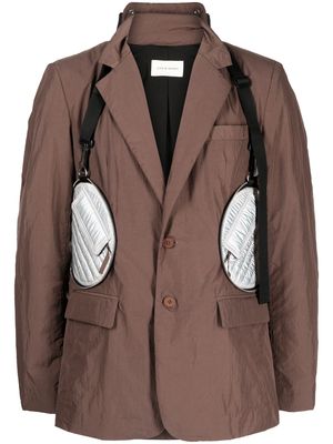 Craig Green single-breasted packable blazer - Brown