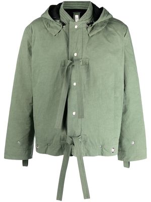 Craig Green tie-detail hooded jacket