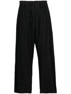 Craig Green two-tone striped straight-leg trousers - Black