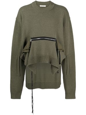 Craig Green zip-pocket asymmetric jumper