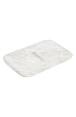 CRAIGHILL Nocturn Catch Marble Tray in White Carrara