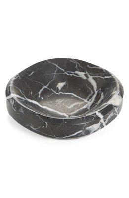 CRAIGHILL Small Facet Decorative Marble Bowl in Black Marquina