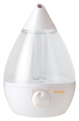 Crane Air Drop 1-Gallon Cool Mist Humidifier in White/Clear