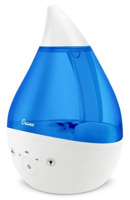 Crane Air Drop 2.0 4-in-1 1-Gallon Cool Mist Humidifier in Blue/White