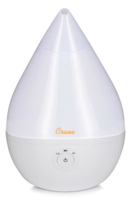 Crane Air Droplet 1/2-Gallon Cool Mist Humidifier in White