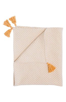 Crane Air Luxe Cotton Baby Blanket in Marigold