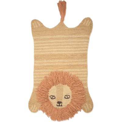 CRANE BABY Safari Animal Accent Rug in Brown Lion 