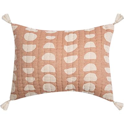 CRANE BABY Square Decor Accent Pillow in Copper 