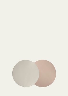 Cream and Blush Round Reversible Placemat