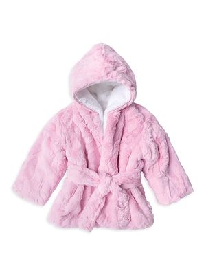 Cream Hooded Robe - Pink - Pink