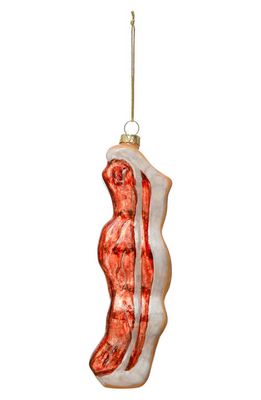 Creative Co-Op Bacon Ornament in Brown