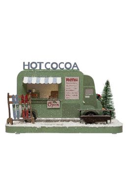 Creative Co-Op Cocoa Truck Holiday Decoration in Green