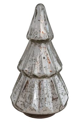 Creative Co-Op Glass Tree Decoration in Grey