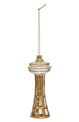 Creative Co-Op Stratosphere Holiday Tree Ornament in Gold
