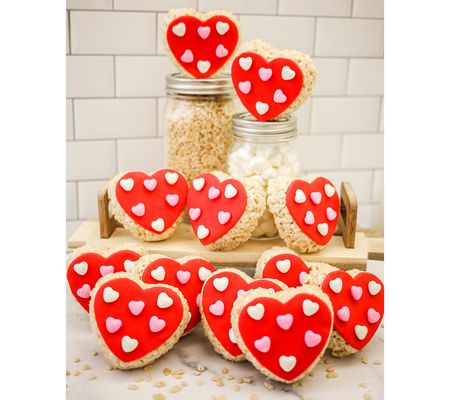 Creative Crispies 12-Pc Valentine's Day Candy H eart Treats