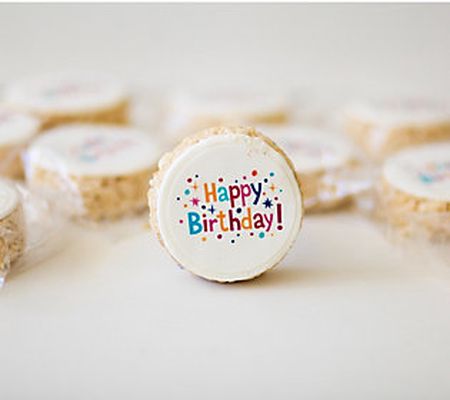 Creative Crispies 12-Piece Birthday Message Tre ats
