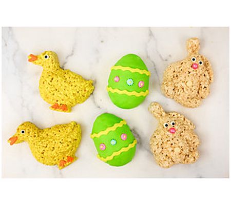 Creative Crispies 12 Piece Bunny, Chick & Egg E aster Treats