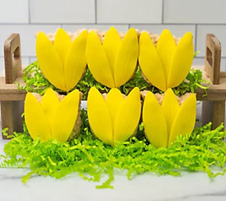Creative Crispies 6-Pc Spring Yellow Tulip