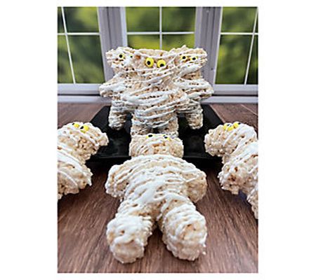 Creative Crispies 6-Piece Mummy Bear Rice Crisp ie Treats