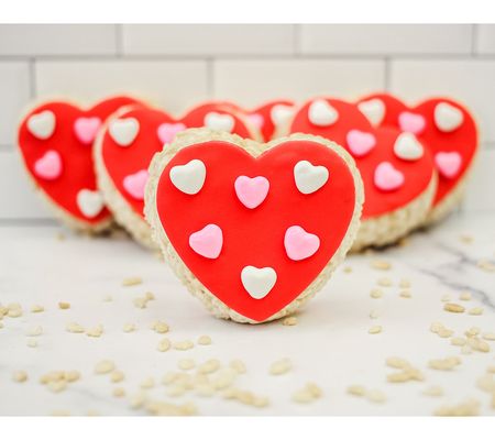Creative Crispies 6-Piece Valentine's Day Cand Heart Treats