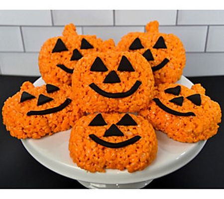 Creative Crispies 6pc Pumpkin Face Treats