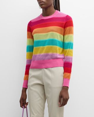 Crew of Many Colors Striped Cotton Sweater
