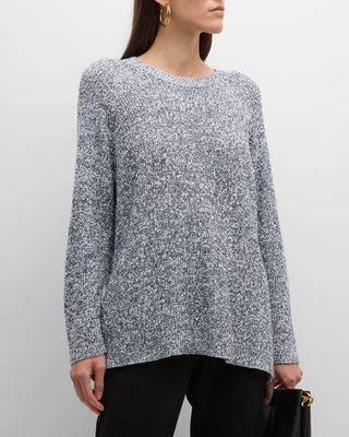 Crewneck Boucle Organic Cotton Sweater