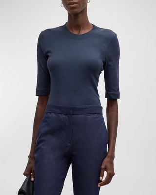 Crewneck Jersey T-Shirt