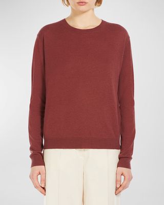 Crewneck Wool-Cashmere Sweater
