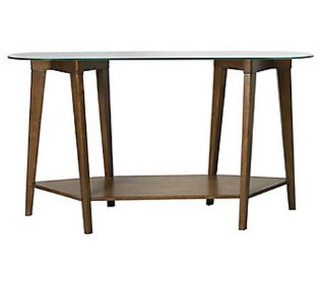 Cricket Wood/Glass Console Table
