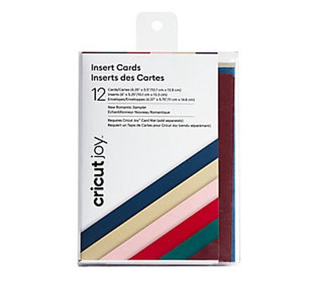 Cricut Joy Insert 12 Cards CS Mix New Romantic Sampler A2