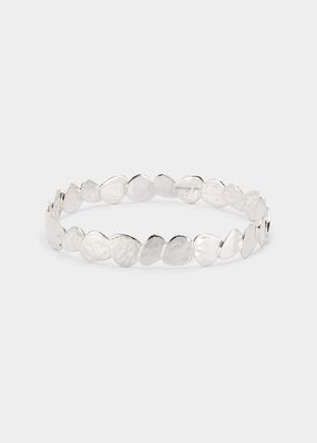 Crinkle All Nomad Disc Bangle in Sterling Silver
