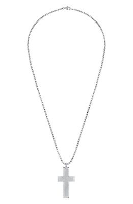 Crislu Men's Cross Pendant Necklace in Sapphire