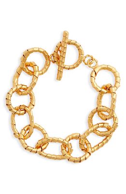 Crisobela Jewelry Brazalete Calysta Chain Bracelet in Gold