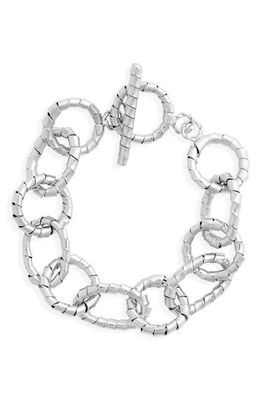 Crisobela Jewelry Brazalete Calysta Chain Bracelet in Silver