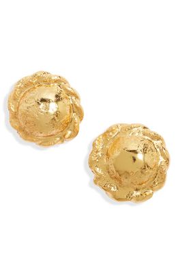 Crisobela Jewelry Metamorphosis Stud Earrings in Gold
