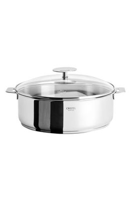 CRISTEL 5-Quart Stainless Steel Sauté Pan in Stainless-Steel