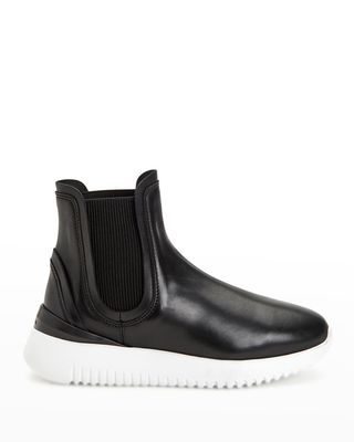 Cristiana Leather Chelsea Sneaker Booties