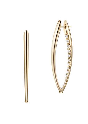 Cristina 18K Yellow Gold & Diamond Large Hoop Earrings