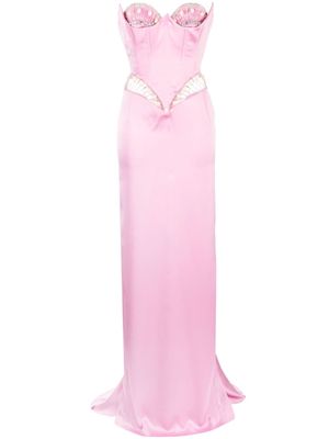 Cristina Savulescu Venus crystal-embellished gown - Pink