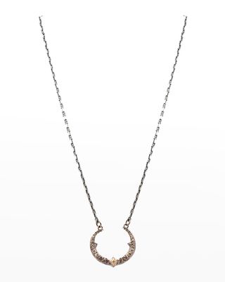 Crivelli Morganite Crescent Necklace
