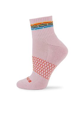 Crochet Striped Quarter-Length Socks