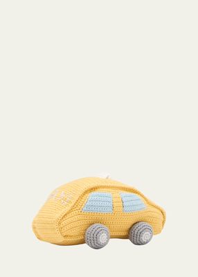 Crochet Taxi Rattle Plushie