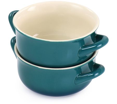 Crock-Pot 2-Piece Stoneware 30-oz Soup Bowl Set with Handles