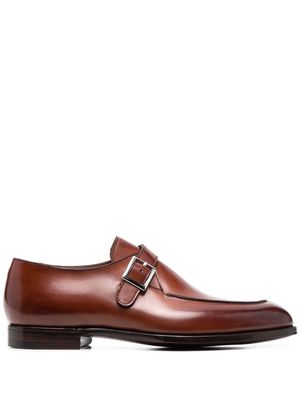 Crockett & Jones Lawrence buckled monk shoes - Brown