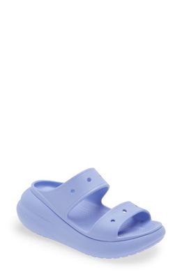 CROCS Classic Crush Slide Sandal in Moon Jelly
