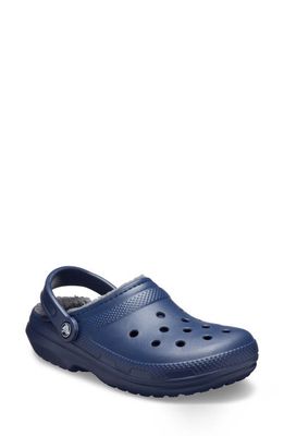 CROCS Classic Lined Clog in Navy/Charcoal