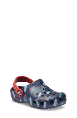 CROCS Classic Lined Clog Sandal in Navy