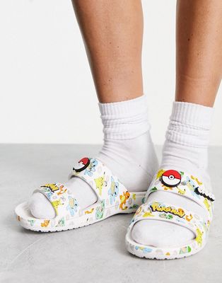 Crocs classic Pokémon sandals in multi-White