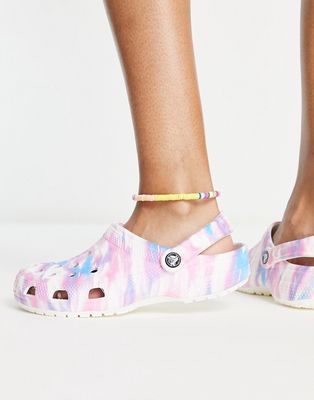 Crocs classic shoe in pink dream-Multi